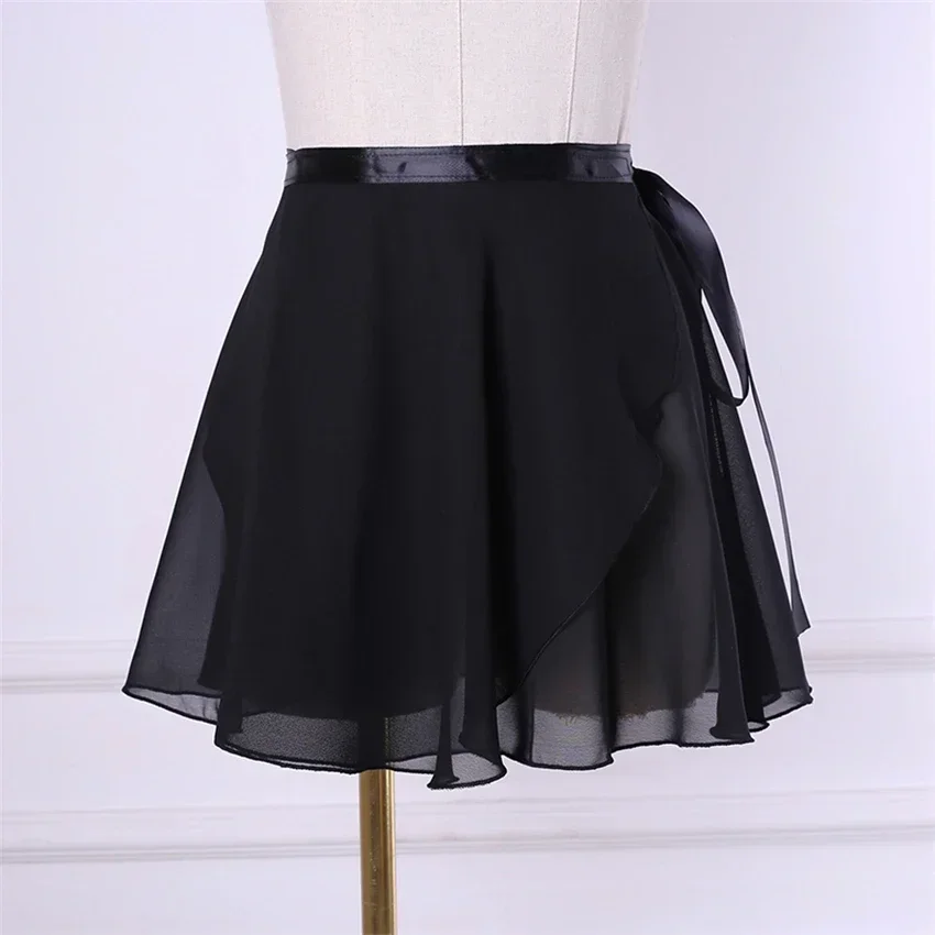 19 لون امرأة الرقص الأساسية الباليه تنورة الفتيات ممارسة الرقص تنورة المرأة الشيفون أداء Dancewear أزياء راقصة الباليه