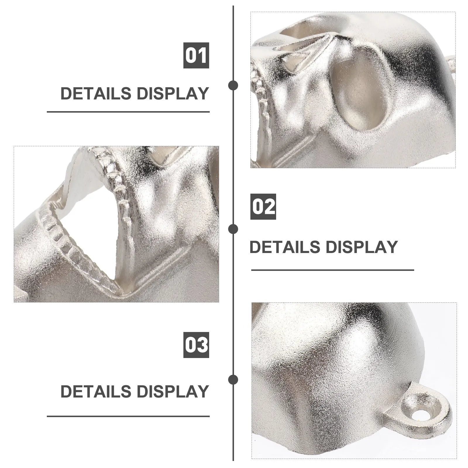 

2 Pcs Skull Bottle Opener Wall Mounted Halloween Beer Lid Remover Party Wall-mounted