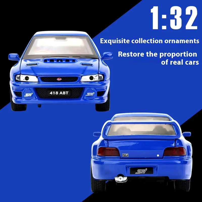 JDM 1:32 スバルインプレッサ WRX STI 改造車両合金金属ダイキャスト