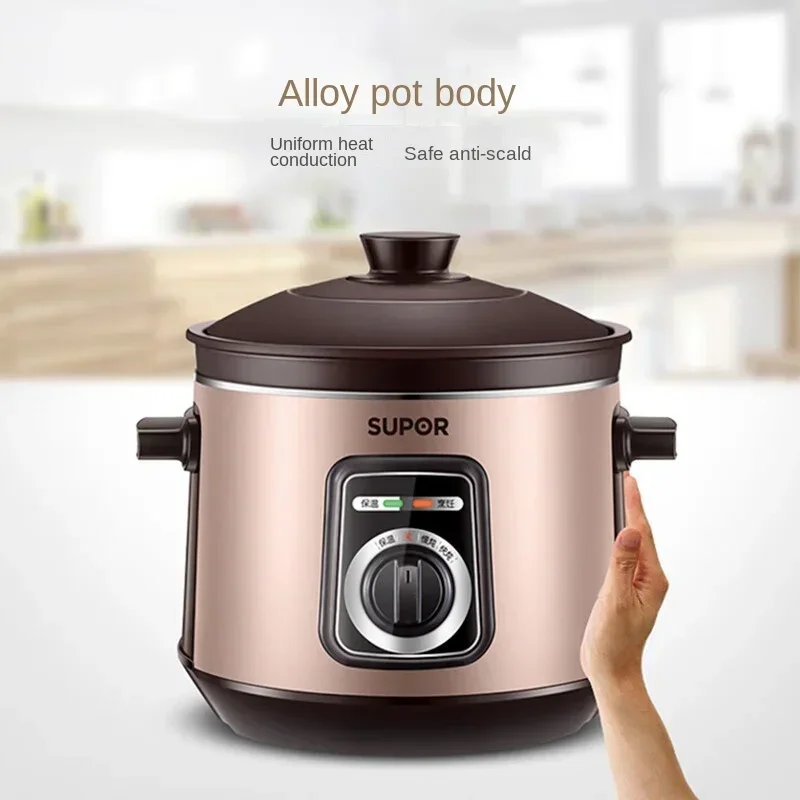 Picture 6: SUPOR Electric Stewpot 5L Slow Cooker with Ceramic Inner Pot DG50YK11-30 220V