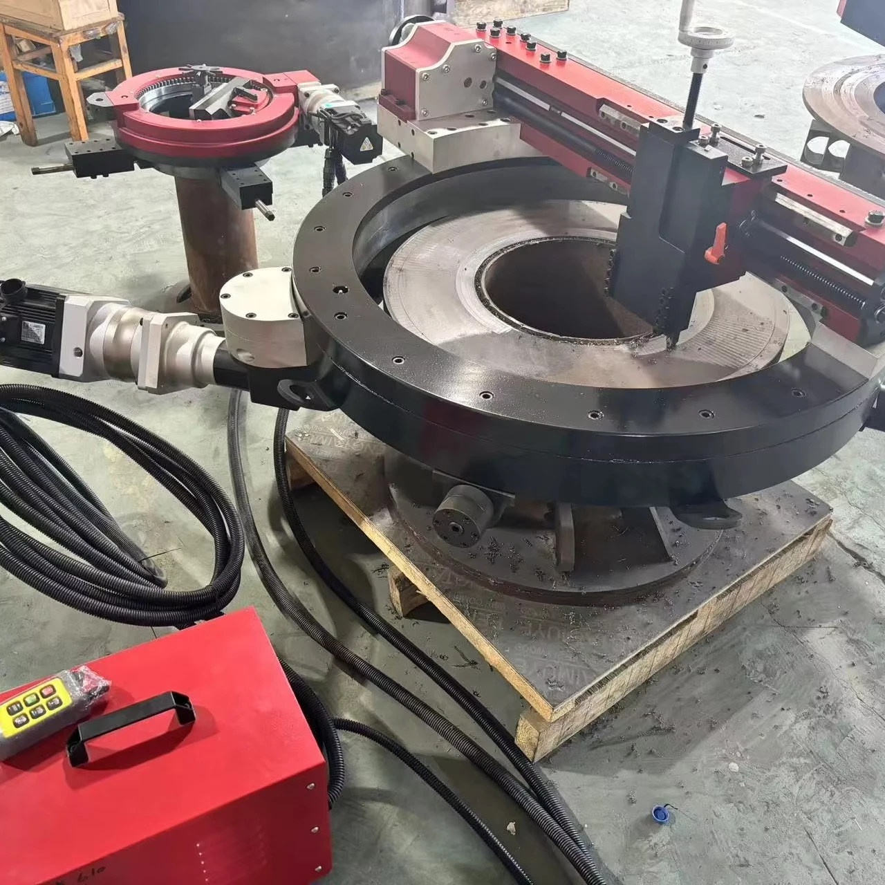SFN-610 External Mount Portable Flange Facing Machine Flange Facer Sealing Surface Repair 0-24