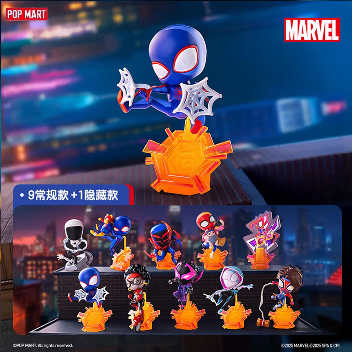 POP MART Marvel Spider-Man Across The Spider-Verse Action Figure Model Toys Collectible Blind Box Gift for Kids Fans