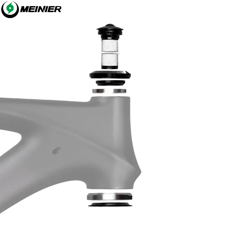 

Suitable for MTB frame CNC1 1/8"-1 1/2" 1.5 tapered 28.6 tapered bearings, smooth steering, zero shaking on bumpy roads