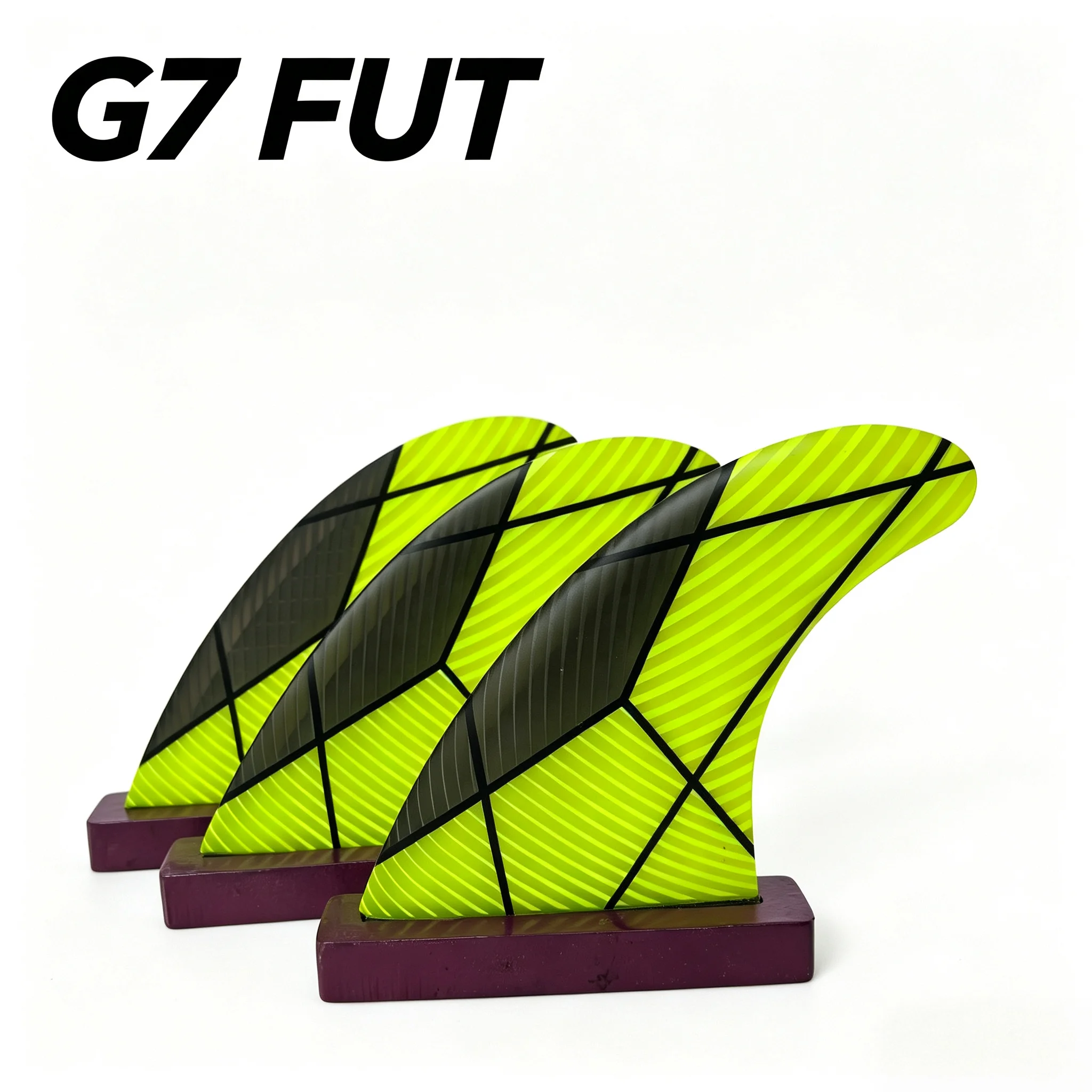 FUT + G7 Surfboard Tail Fin, made of honeycomb material, specifically designed for surfboards