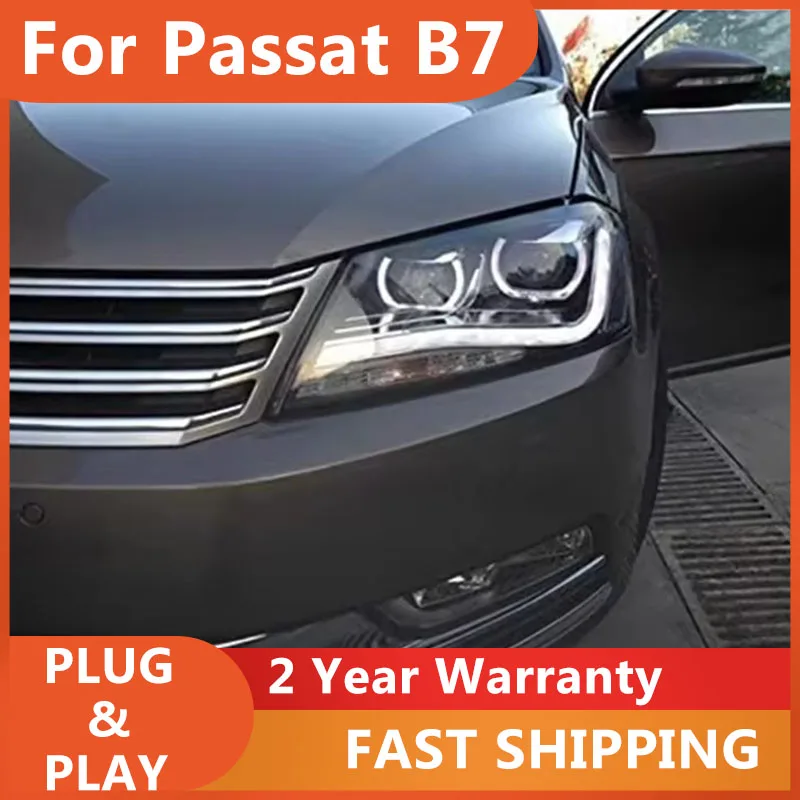 

Car Accessories for VW Passat B7 EUR Headlight 2012-2016 Passat B7 Headlamp DRL Turn Signal Low High Beam Projector Lens