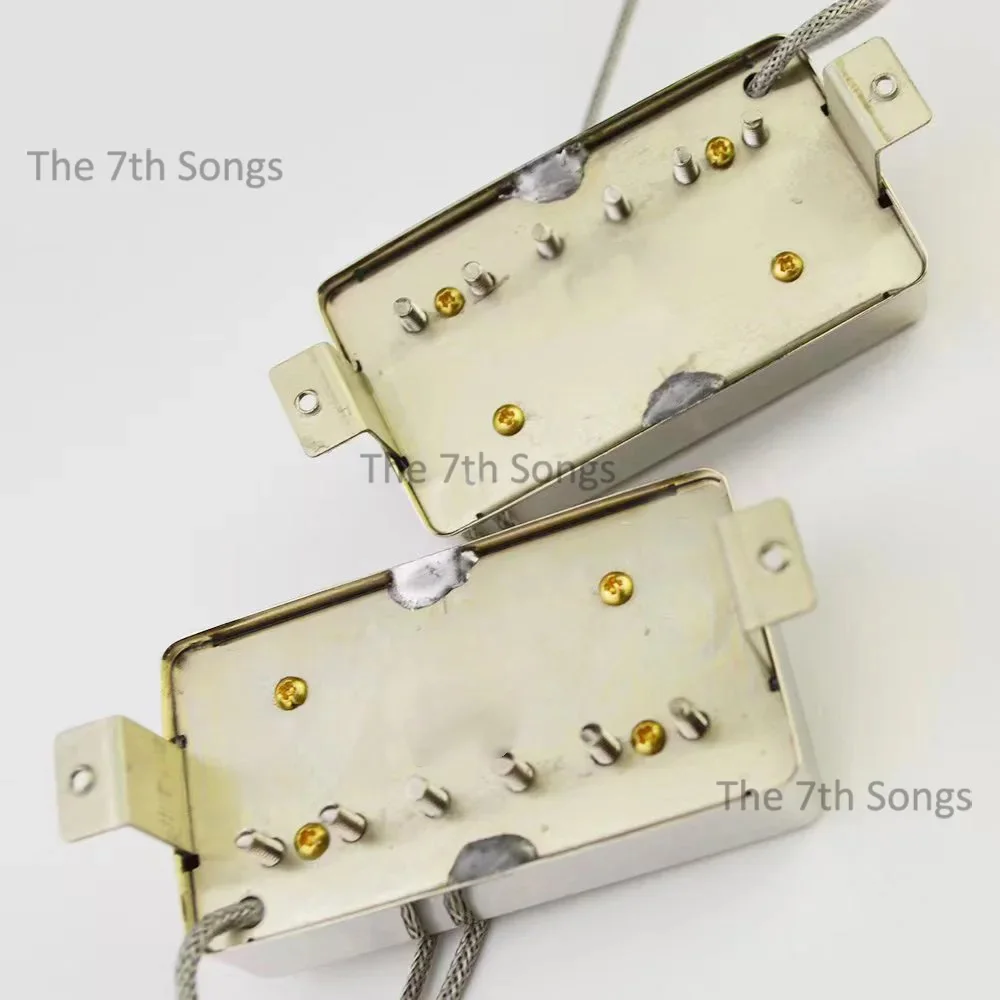 1959 Collector's Edition PAF IV G Style Alnico 4 Humbucker Pickup for LP Electric Guitar 49.2mm spacing 2 conductor wire Nickel view 3