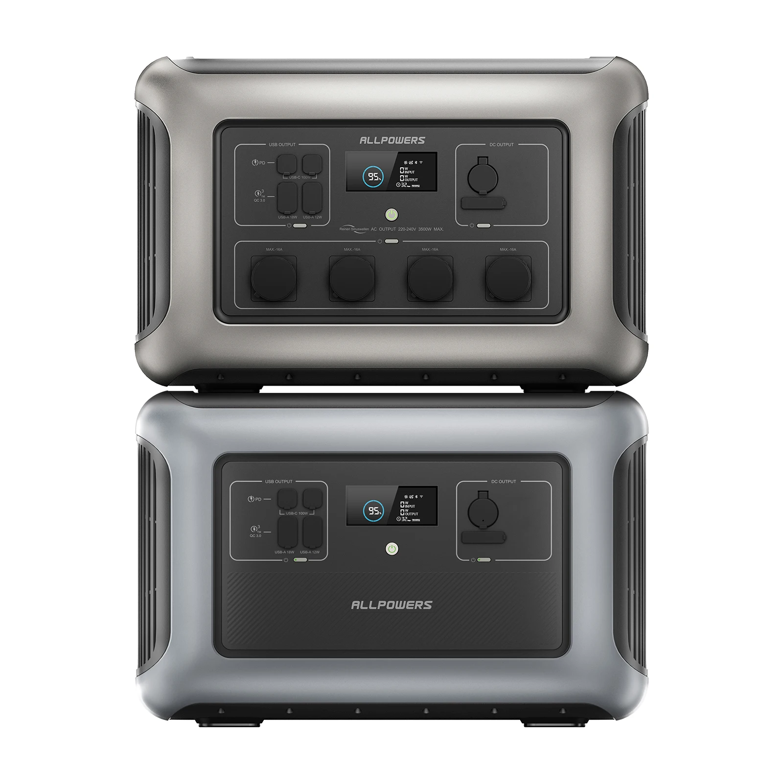 Airo 3500W Solar Power Station With 3kwh Expandable Batteries Solar Inverter Power Generator Super Portable Power Station