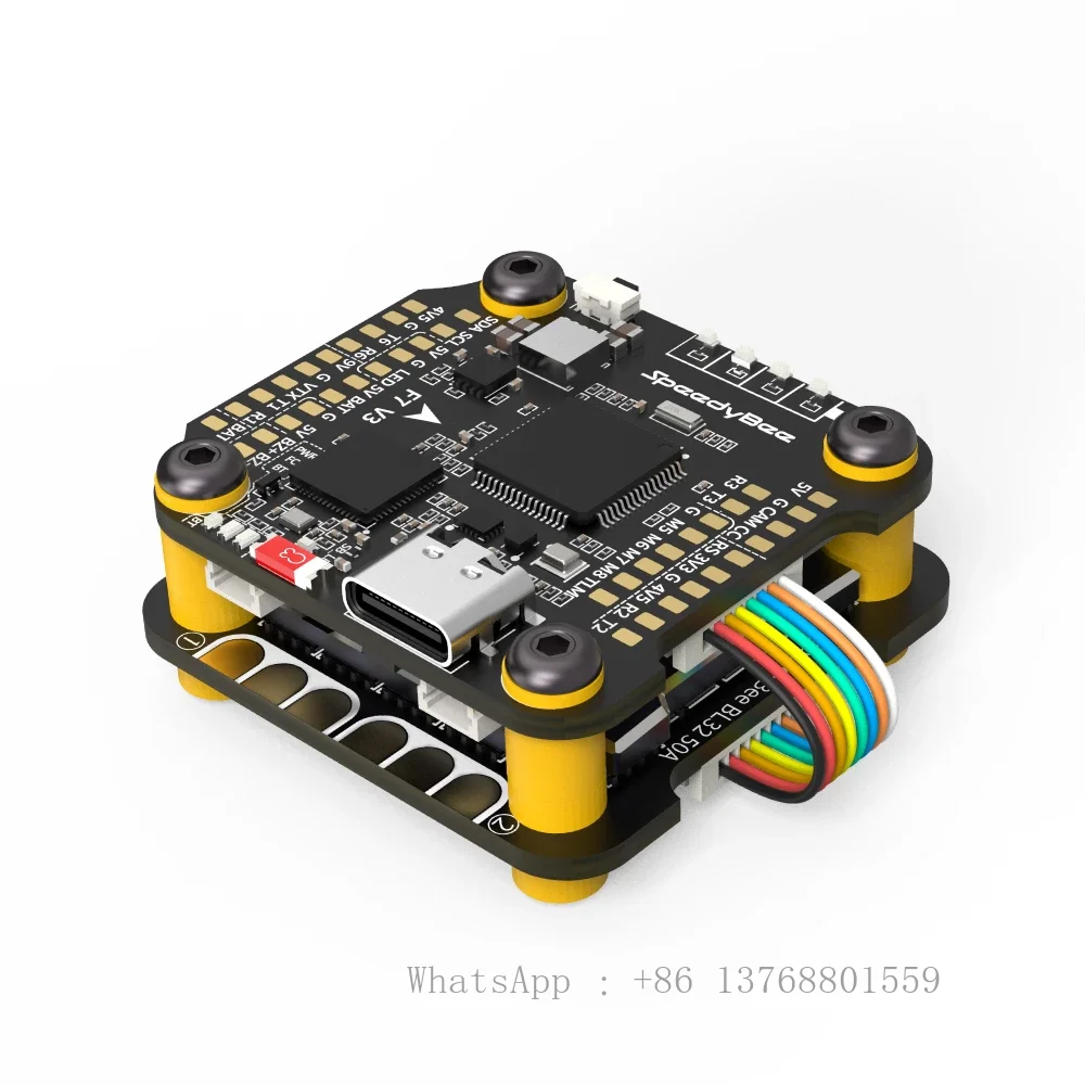 RunCam SpeedyBee F7 V3 BL32 50A 30x30 Stack INAV Betaflight Emuflight Wireless Firmware Flasher Black Data Analyze