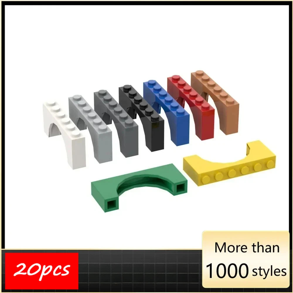 20PCS High-Tech Assemblare Particelle 15254 Arco 1x6x2 Blocchi di Costruzione Kit Parte Idea Giocattoli FAI DA TE Per I Bambini Regali Di Compleanno