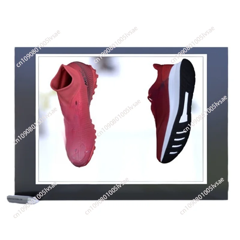 Magnetic Levitation Square Shoe Rack, Acrylic Suspension Shoe Rack, Two Shoes Spinning in the Air Display Rack
