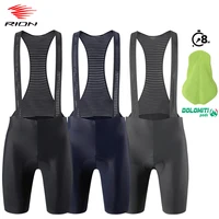 RION-pantalones cortos con pechera para ciclismo para hombre, ropa para bicicleta de carretera, medias profesionales para MTB, Baberos de larga distancia sin costuras, almohadilla Dolomiti italiana 8H