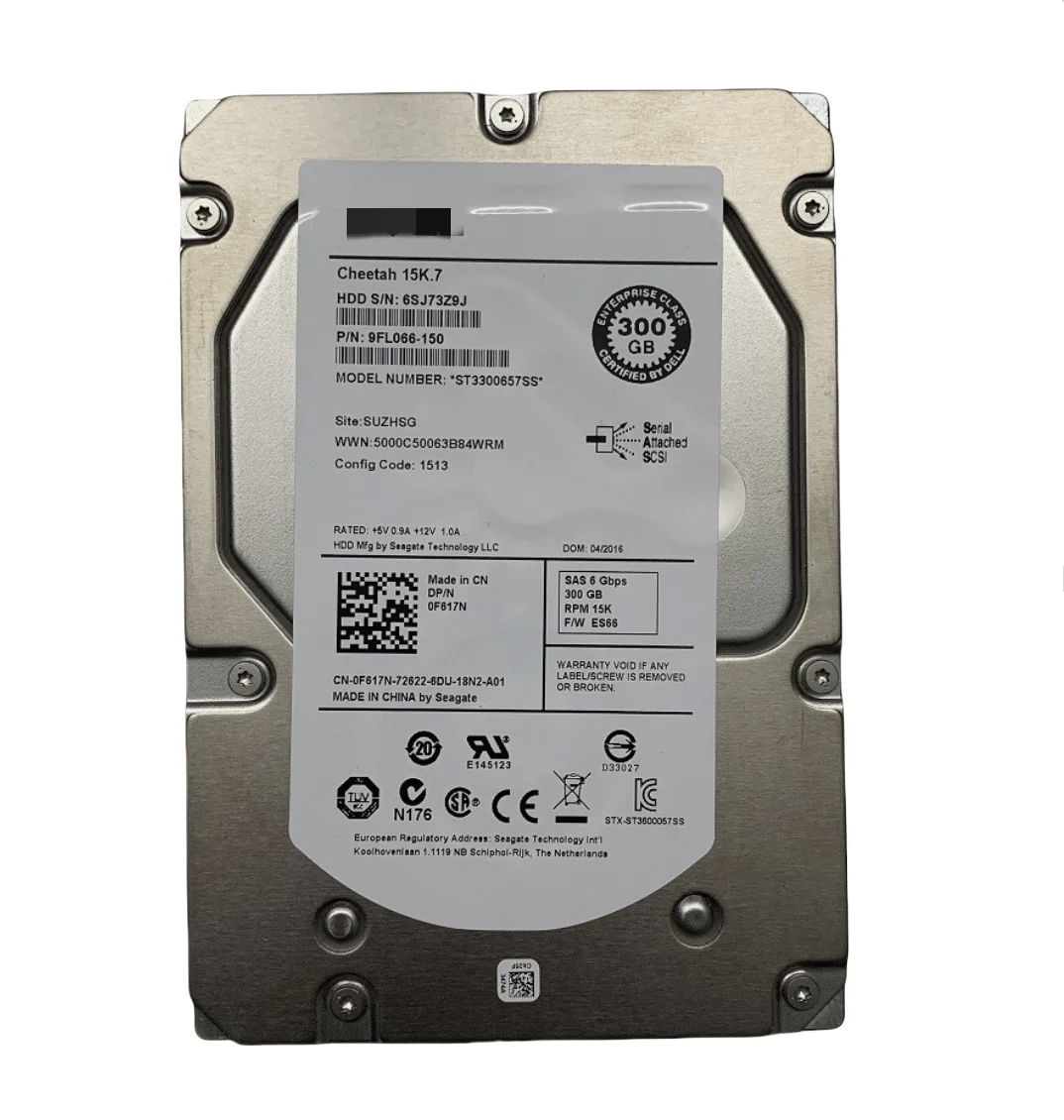 For Dell F617N 0F617N ST3300657SS 300GB 15K 6G 3.5 SAS HDD HARD DRIVE