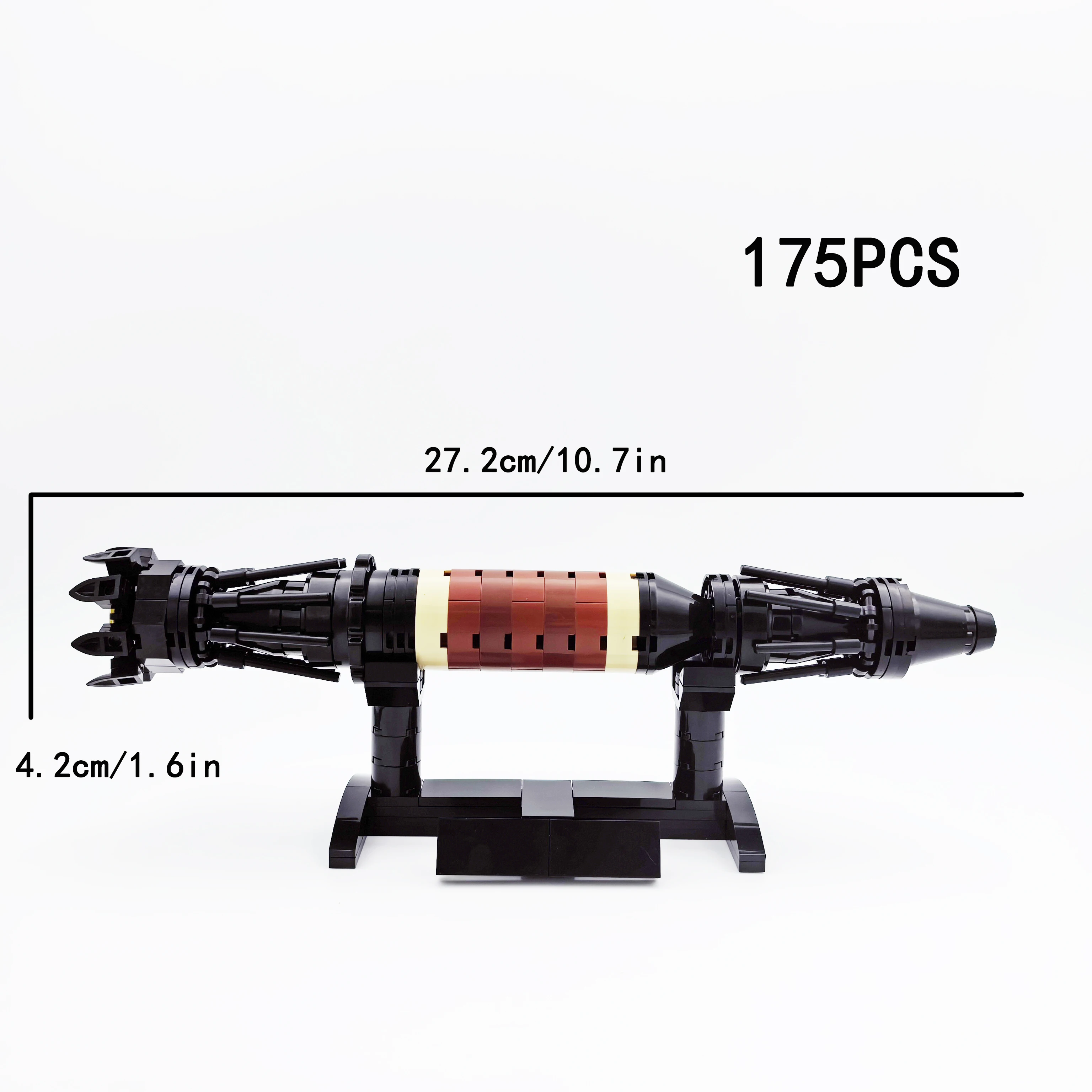 MOC ‌ スレンダーレーザー剣スタンド付き 175 個ビルディングブロックおもちゃホリデーギフト子供大人のため