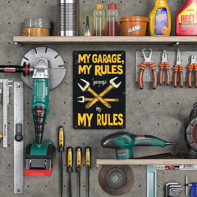Vintage Industrial Wall Art Sign 