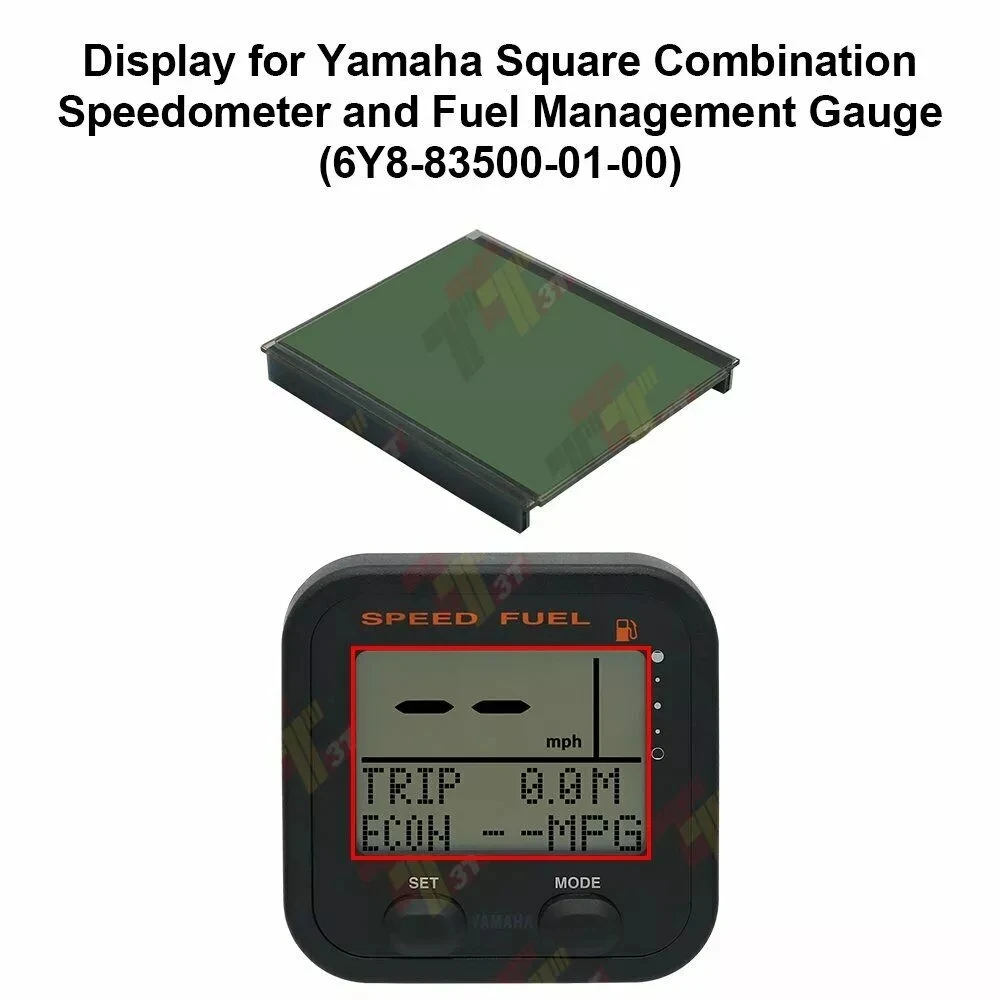 

LCD Display for Yamaha Square Combination Speedometer and Fuel Management Gauge 6Y8