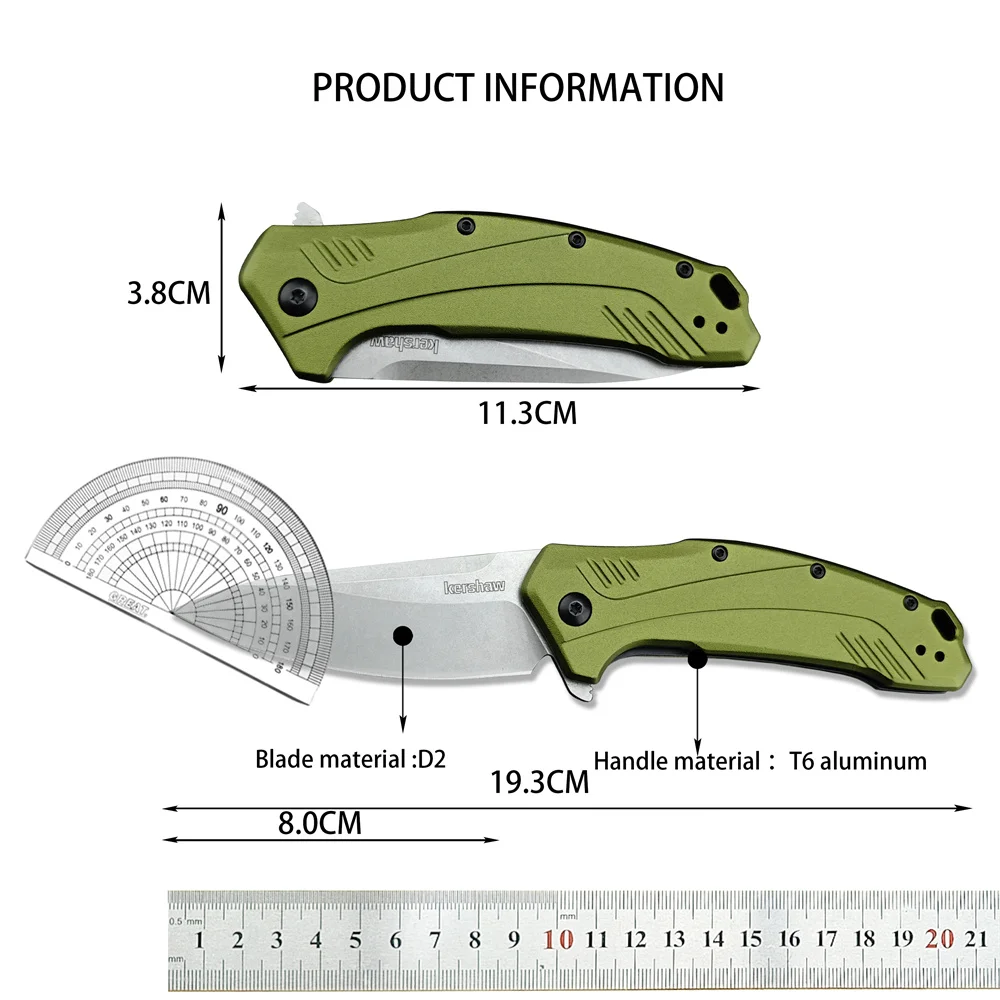 Tactical 1776OLSW Link Flipper Folding Knife 3.25\