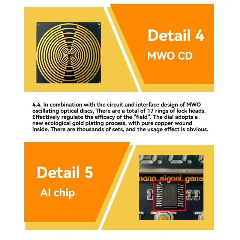 A25F-Multi-Wave Oscillator MWO 0.01-9999Hz Adjustable Frequency Schumann Wave Generator Sleep Promotion Healing Device