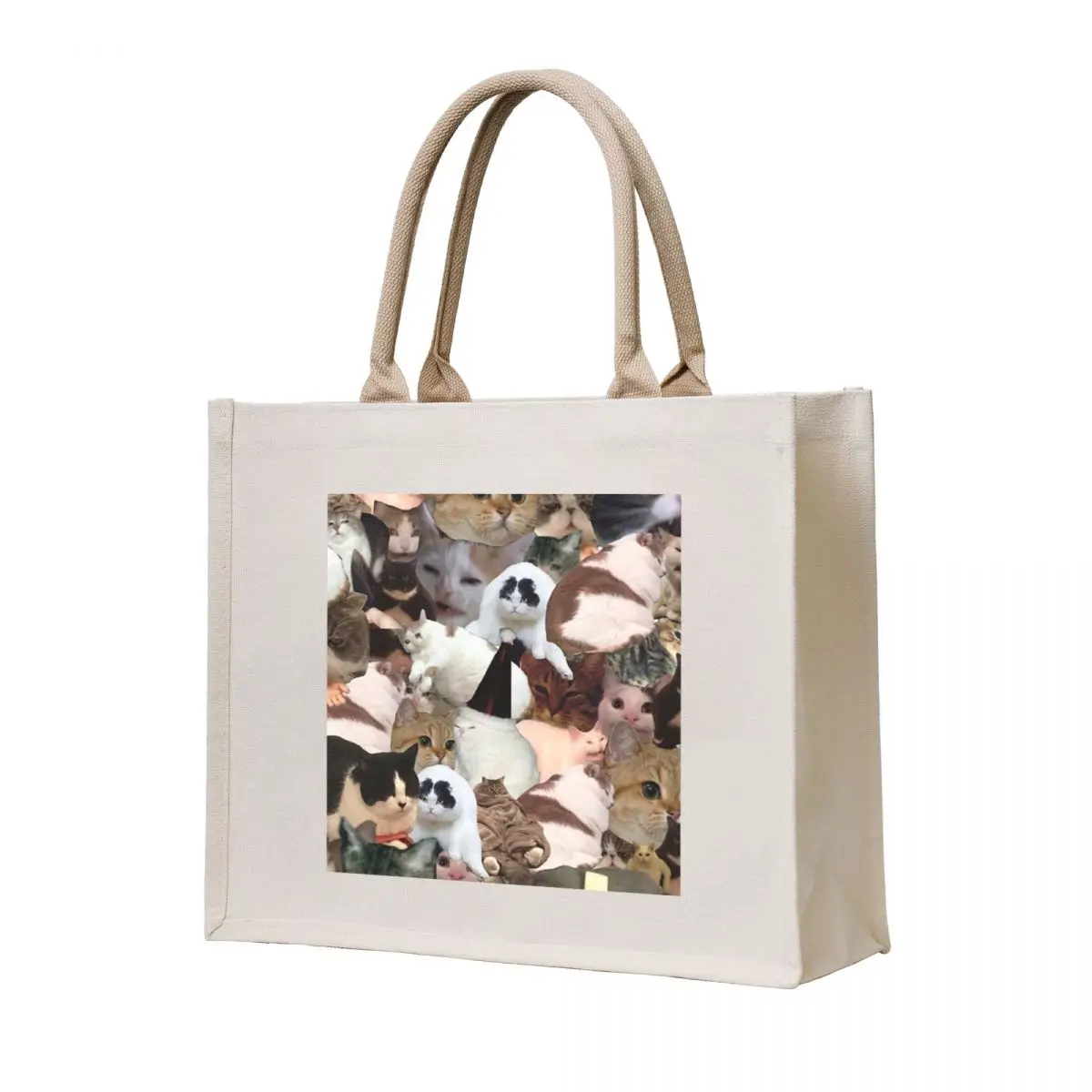 

Cat Collage Tote Bag Fabric bag hand bags shopping trolley bag