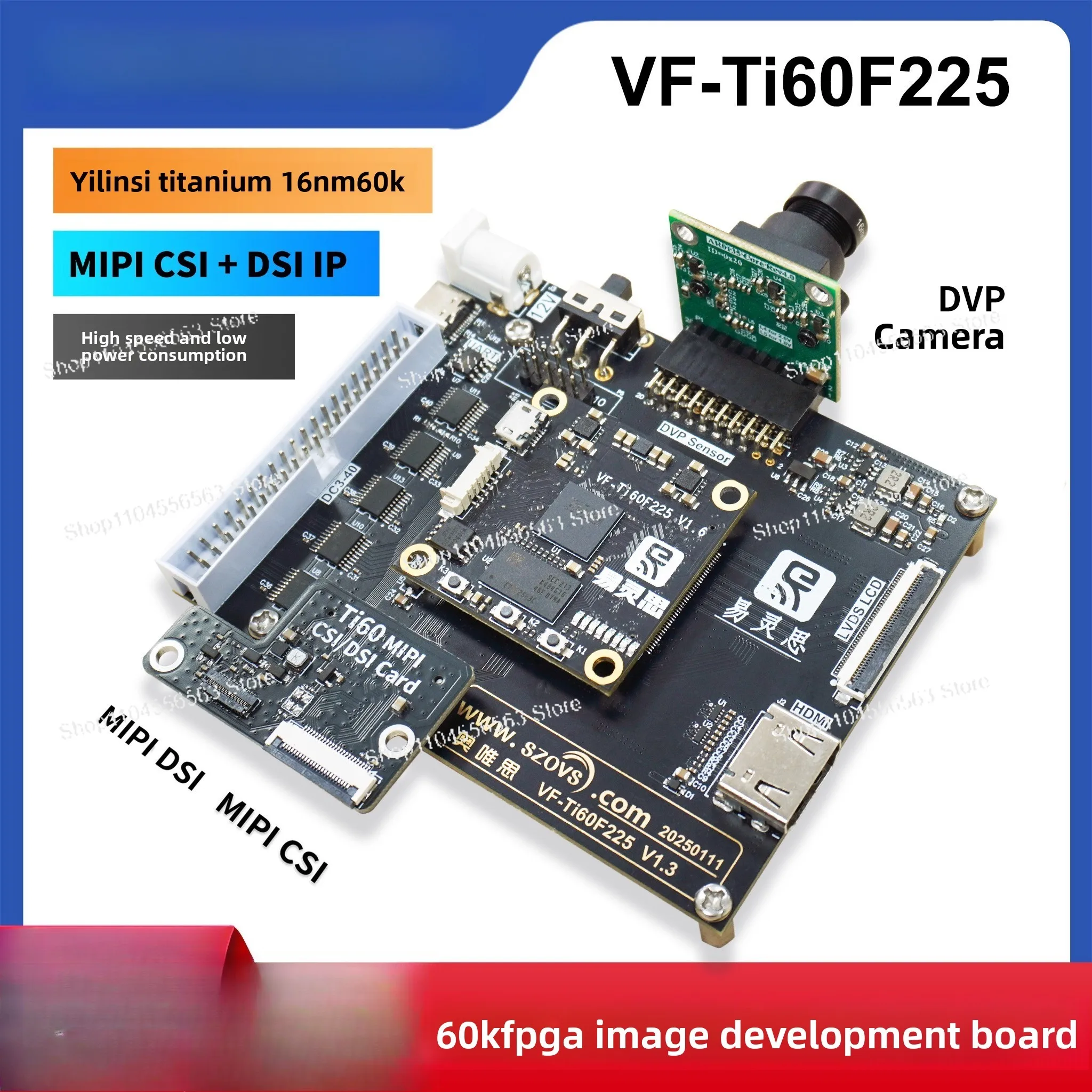 

Ti60F225 60K FPGA камера алгоритм изображения плата разработки MIPI CSI DSI