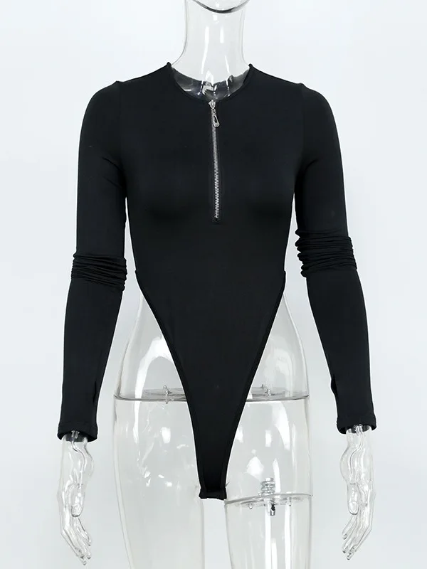   컬러 크루 네 오픈 웨이스트 바디수트 스트리트 슬레 루즈핏 바지 폴리에스터 섬유 여성용 캐주얼웨어