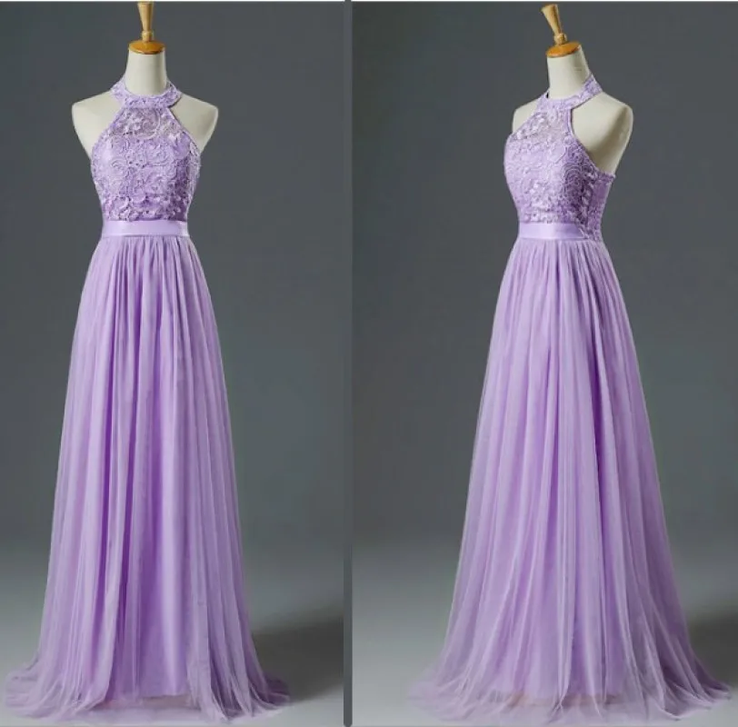 2024 New Light Purple Pink Bridesmaid Dresses Graduation Vestidos Longo Long Prom Robes Cheap Wedding Party Dress