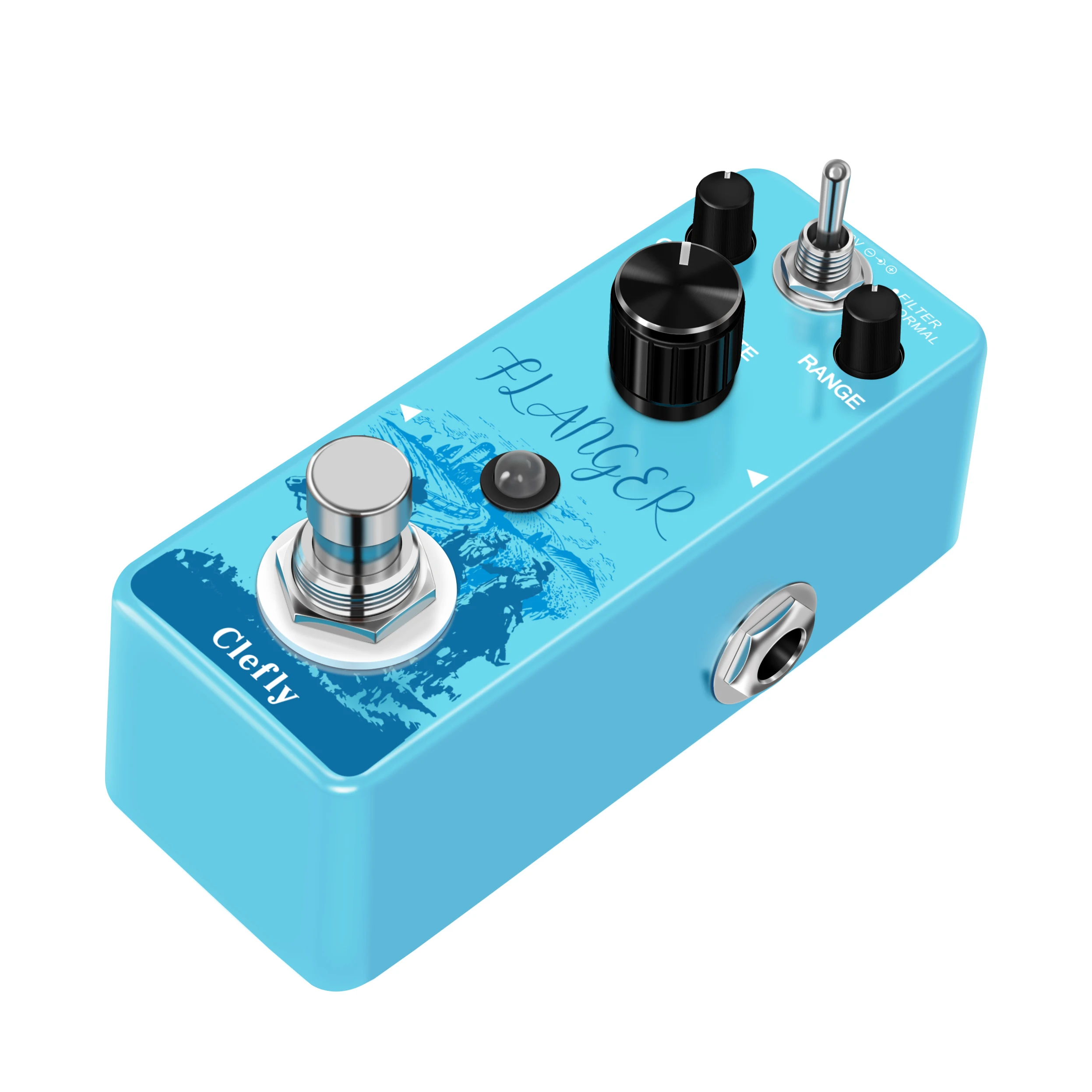 Clefly  Analog Flanger Guitar Effect Pedal with Static Filtering True Bypass Flanger Pedal Guitar Accessories  LEF-312