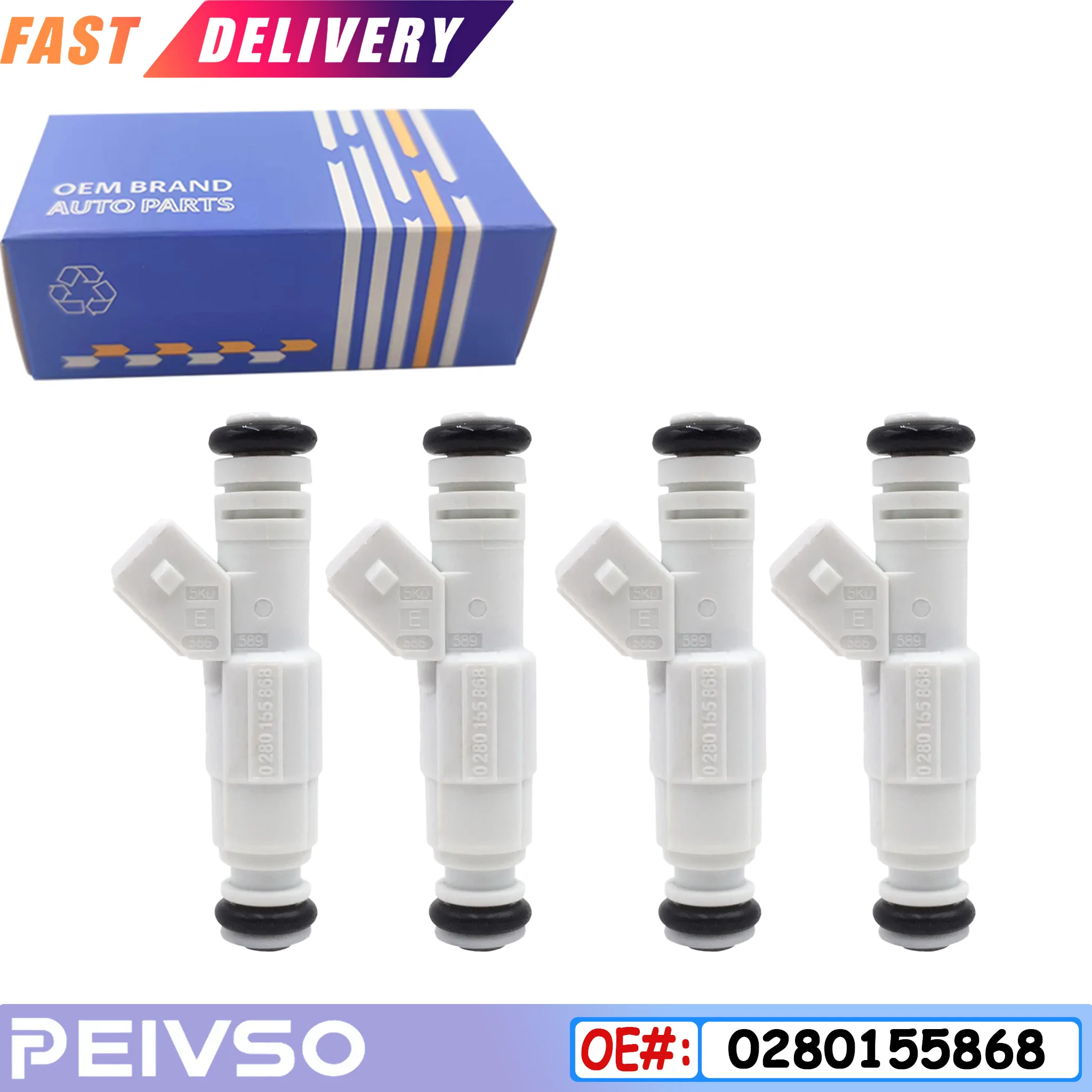 Топливные форсунки PEIVSO 0280155868 подходят для Pontiac, Chevy, Ford Mustang, Chrysler, Dodge.