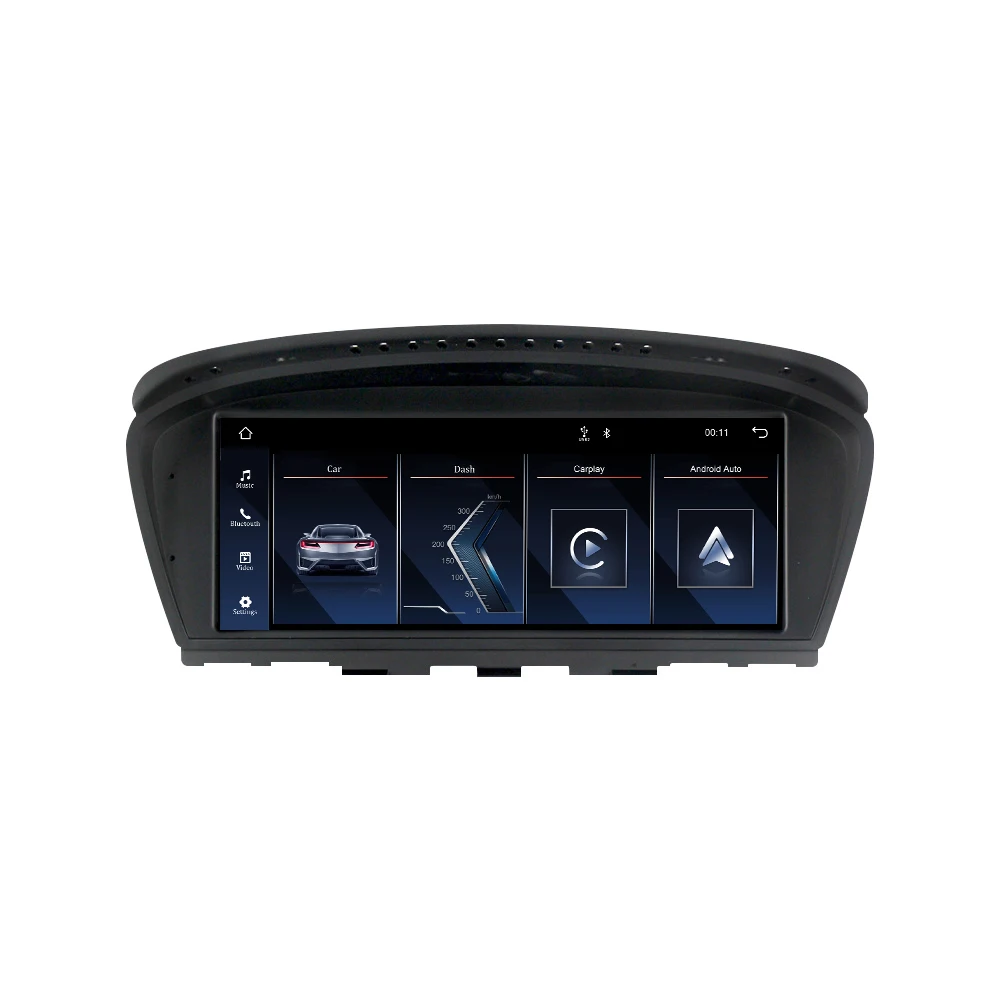 MEKEDE 8,8" Linux-Bildschirm Autoradio Multimedia-Player für BMW 3/5er Serie E60 E61 E62 E63 E90 E91 E92 E93 CIC CCC Wireless Carplay Android Auto GPS Dual-System BT Mirror Link 2Din Autoradio