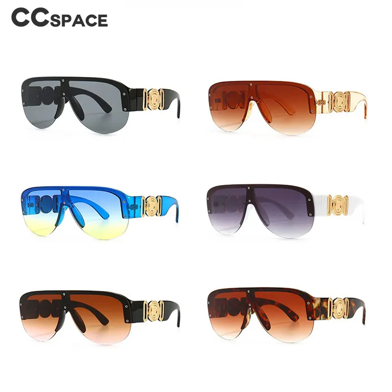 46659 Oversized Luxury Sunglasses Fashion Men Women Goggle Shades UV400 Vintage Glasses