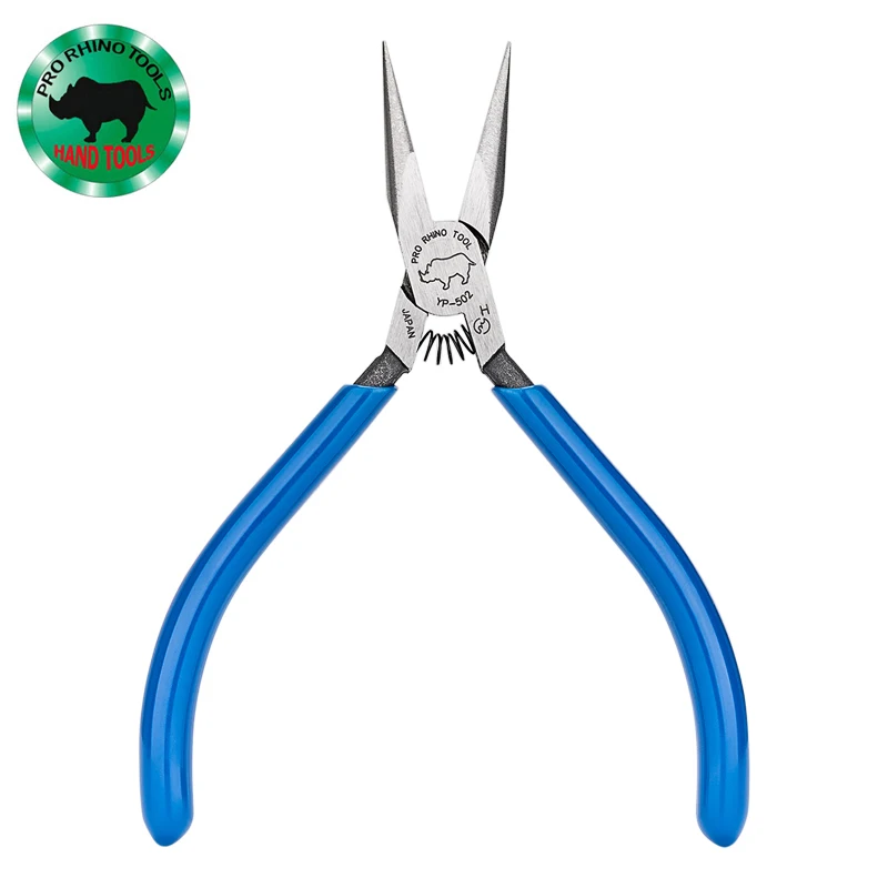 

Japanese RHINO YP-502 120mm Long Nose Pliers Super Hard Pointy Toothless For Processing Jewelry