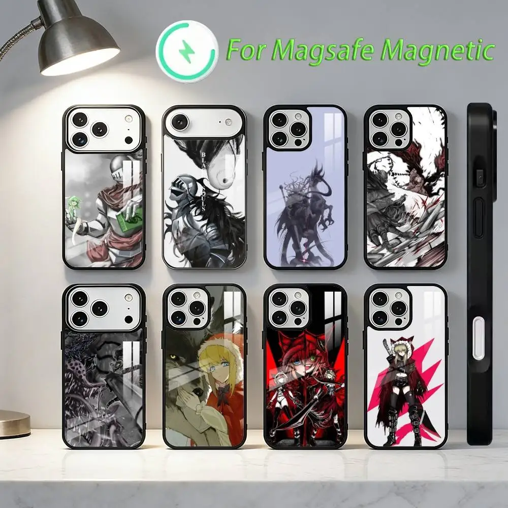 

Game B-Black S-Souls Phone Case For iPhone 17,16,15,14,13,12,11,Plus,Pro,Max Magsafe Magnetic Wireless Charging