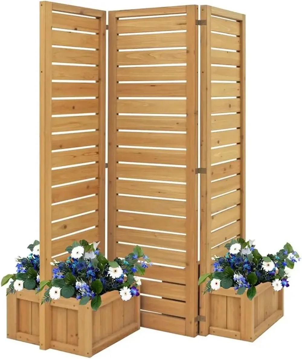 

M11703 Fusion Planter Cedar Privacy Screen