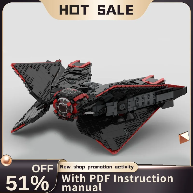 New 1677Pcs Famous Star Battle Movie Moc Tie Nexus Spacefighter Model Creative Ideas Child Toys