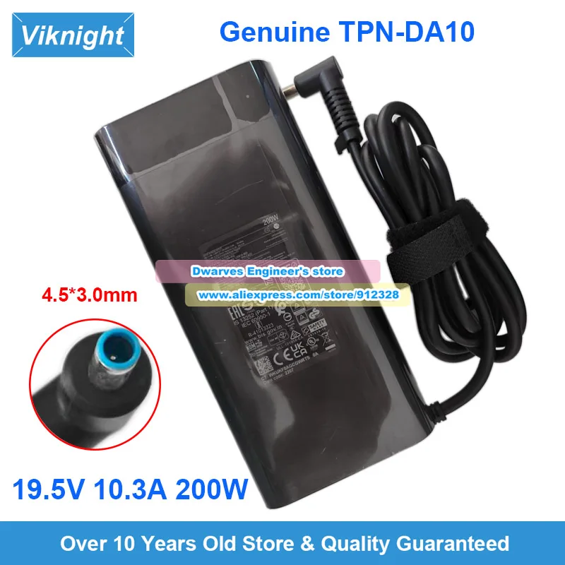 

Оригинальный адаптер переменного тока TPN-CA03 TPN-DA10 19,5 В 10,3 А 200 Вт для HP OMEN 15 SERIES 15-DH0006TX ZBOOK 17 G3 G4 G5 15-CX0069TX TPN-Q229