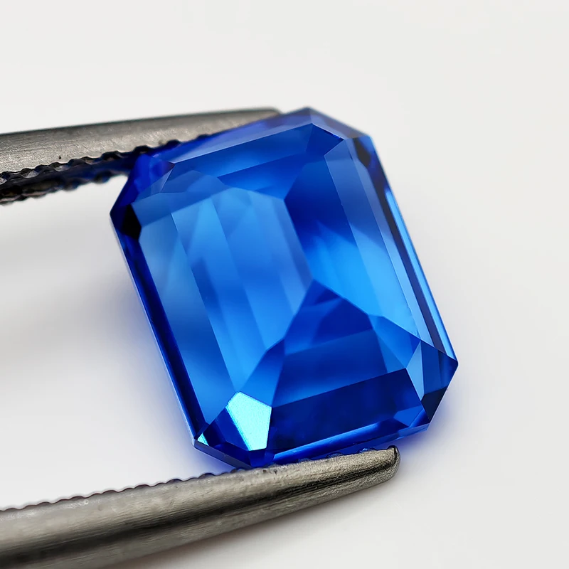 قطع الزمرد مختبر نمت الأزرق الكوبالت الإسبنيل أحجار كريمة مفكوكة ذابل الأزرق الإسبنيل الاصطناعية الماس الأحجار الكريمة Diy بها بنفسك صنع المجوهرات #6