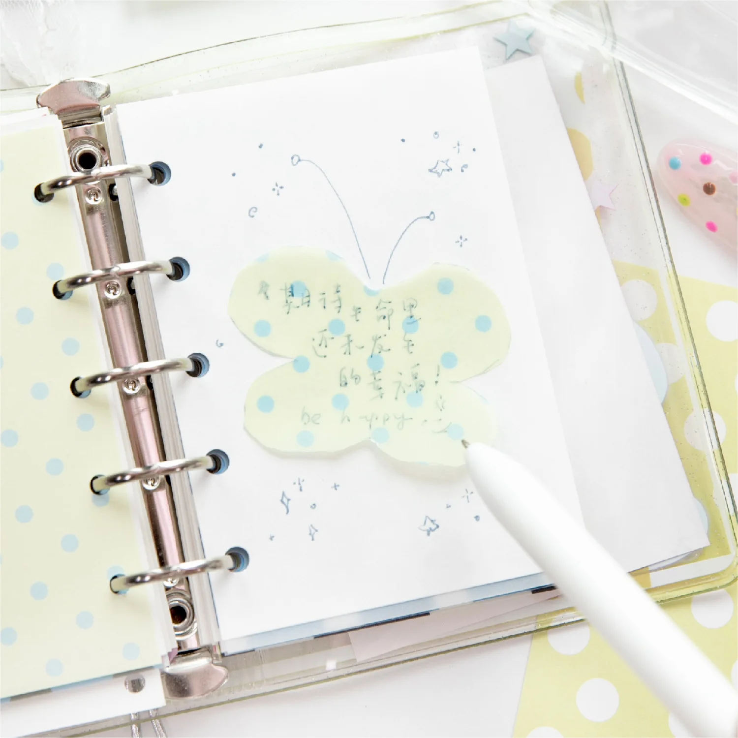 32pcs/lot Memo Pads Material Paper Polka Dots Journal Scrapbooking  Background Decoration