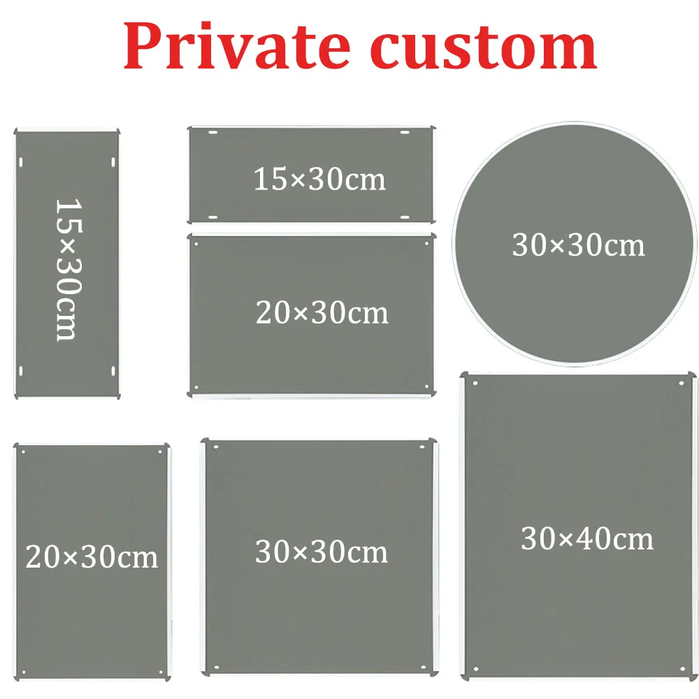 Custom Metal Tin Signs Square&Round Vintage Plaque Iron Art Poster Customize Multiple Sizes Wall Stickers Plates Room Home Decor