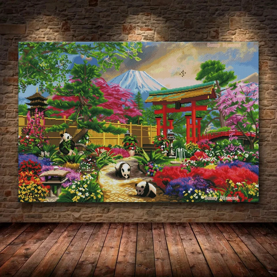 

Diamond Painting Fuji Flora Picture Rhinestones Diamond Wall Poster Art Mosaic Embroidery Cross Stitch Kit Home Decor New 2022