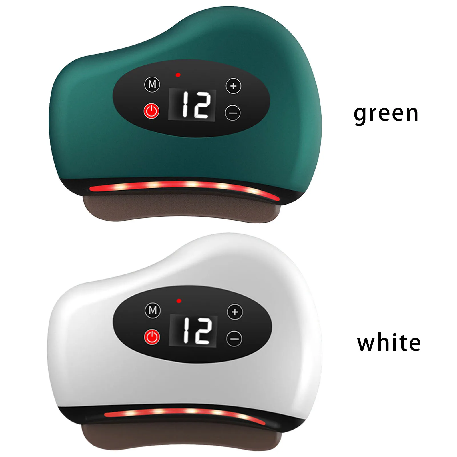 เครื่องมือขูดไฟฟ้า น้ำหนักเบา แผ่นขูดเบียนสโตน ชาร์จผ่าน USB ประคบร้อน เครื่องนวดตา กำจัดริ้วรอย