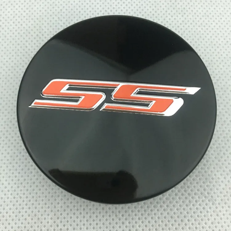 New 4pcs Metal Car Wheel Hub Center Caps 68mm Rim Cover with Logo Badge Fit For Chevrolet CAMARO SS Exterior Styling Accessories