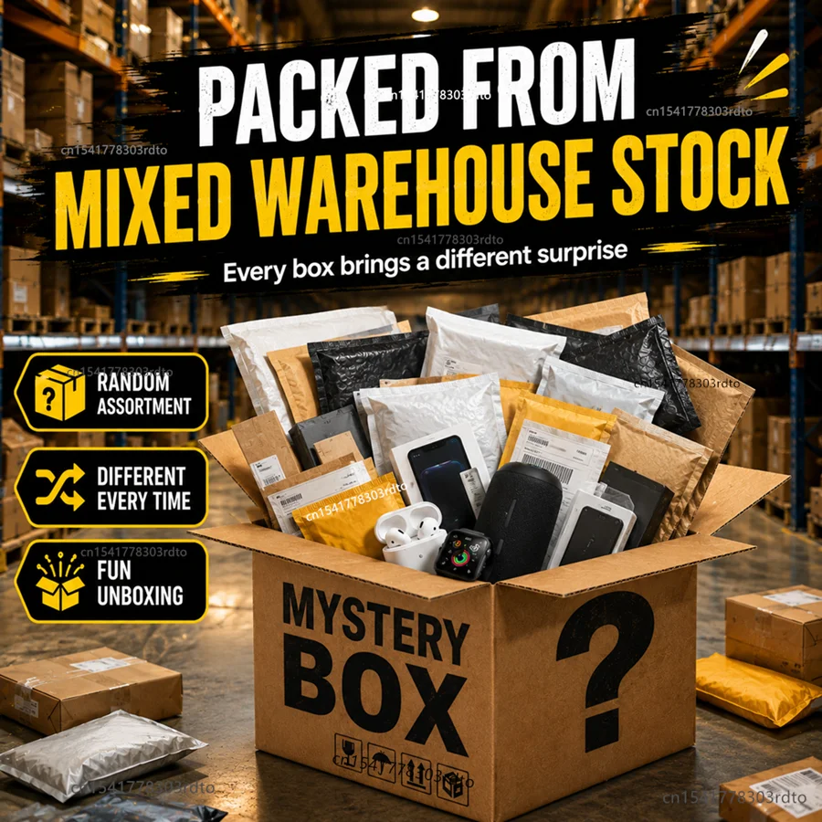 New Random Electronics Mystery Box Tech Blind Box Surprise Gift with Headphones, Smartwatch, Mouse, Gadgets and Laptop Chance view 6