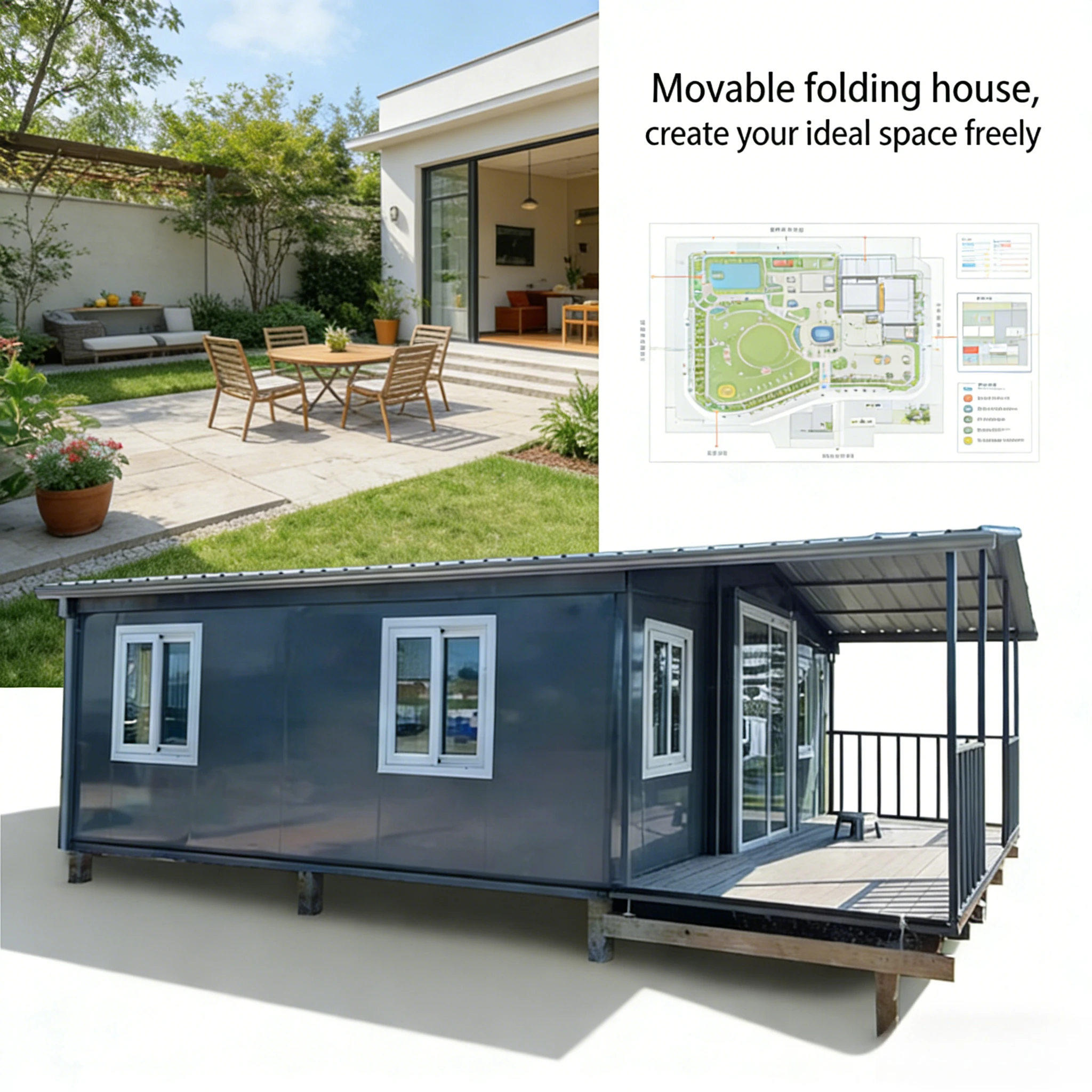 20ft 30ft 40ft Maison Prefabrique 3 Chambres Et Salon Expandable Container House Other Prefab Houses Modular House Ready to Ship