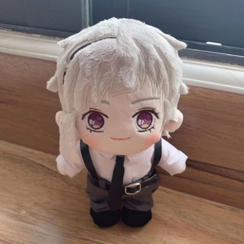 Bungo Stray Dogs Peripheral Toy Cartoon Anime Nakajima Atsushi Kawaii Cute Stuffed Plush Doll 20cm Fuzzy Pillow Kid Gift