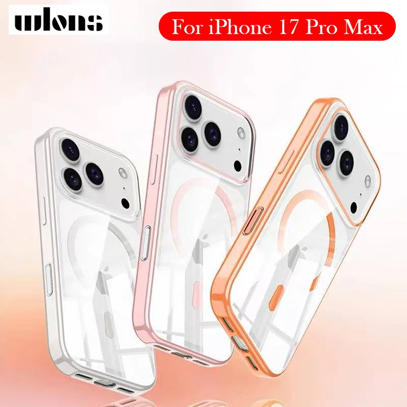 

Чехол Wlons для iPhone 17 Pro Max, задняя крышка с беспроводной зарядкой для iPhone 17 PRO