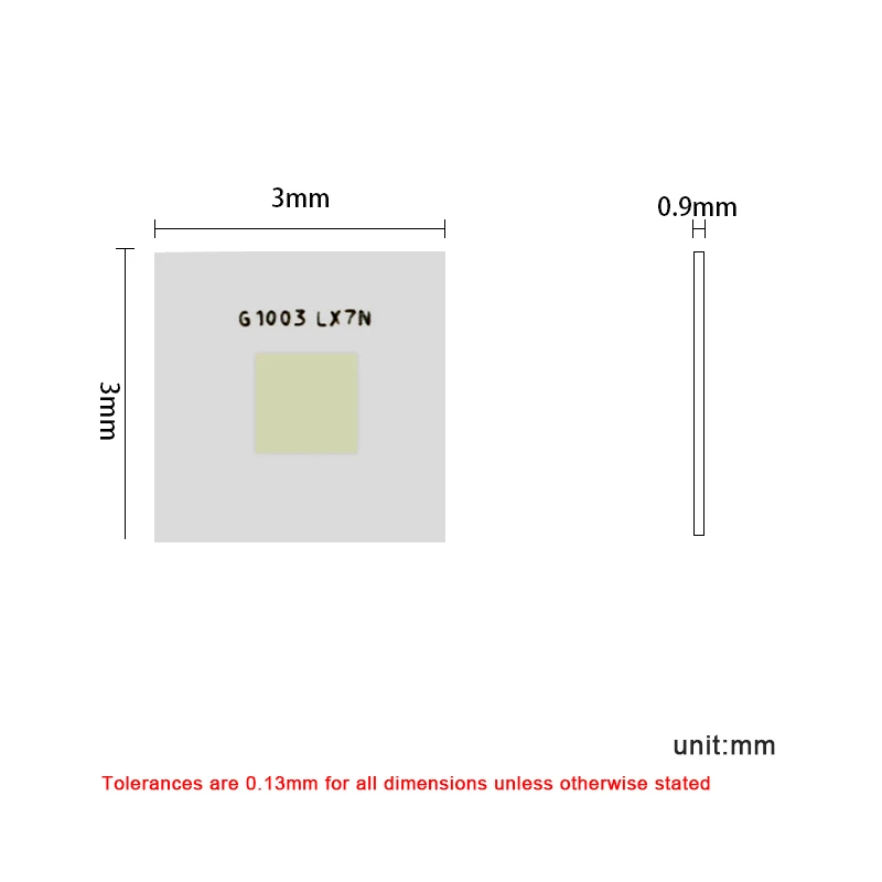 رقاقة LED لالخرز مصباح عالية الطاقة ، KT CSLNM1.13 ، 10 واط ، 1000-3000mA ، 3.4-3.6 فولت ، 531-537NM ، 5 قطعة