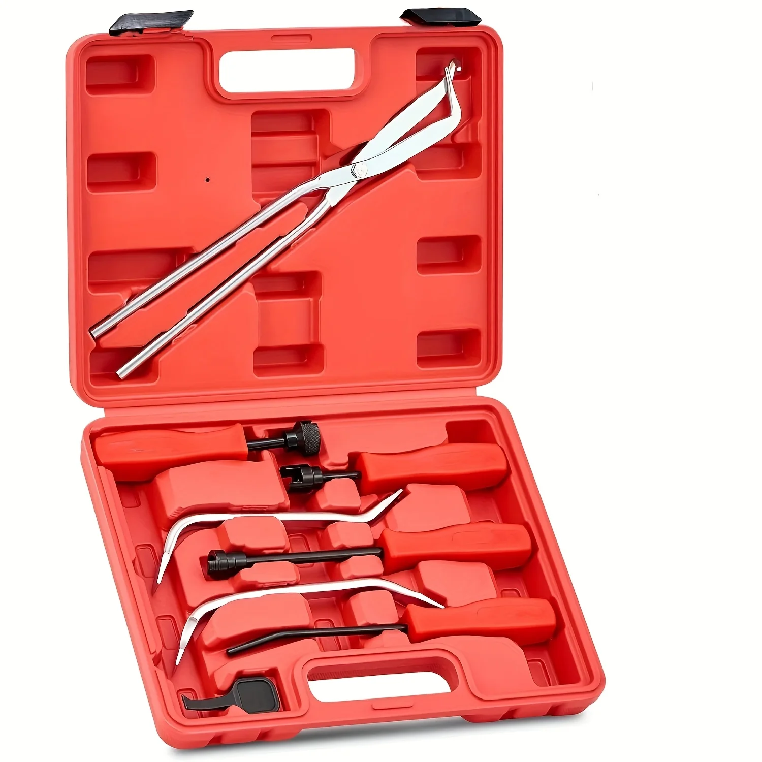 

8pcs Drum Brake Tool Kit, Drum Brake Tool with Drum Brake Spring Tool/Pliers/Adjusting Tool & More, Brake Spring Compressor