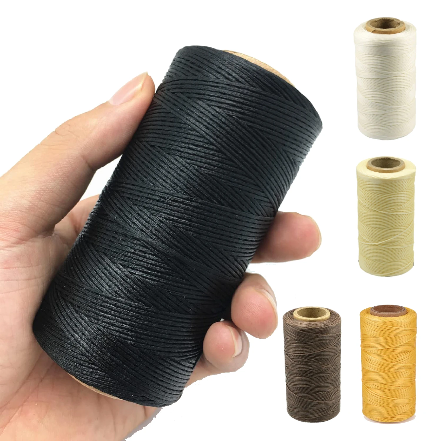 260 m Nylon Leather Sewing Waxed Thread, Practical Long Stitching Thread, for Leather Craft DIY, Bookbinding, Shoe Repairing