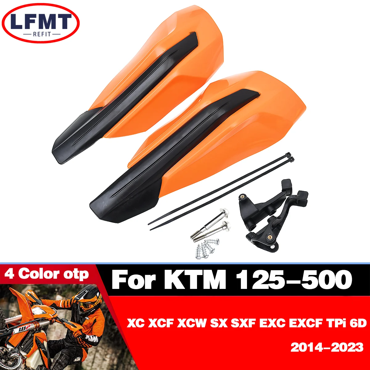 ل KTM TPi XC XCF XCW SX SXF EXC EXCF 6 يوم 125 250 350 400 450 500 2014-2023 دراجة نارية المقود الحرس Handguard حامي