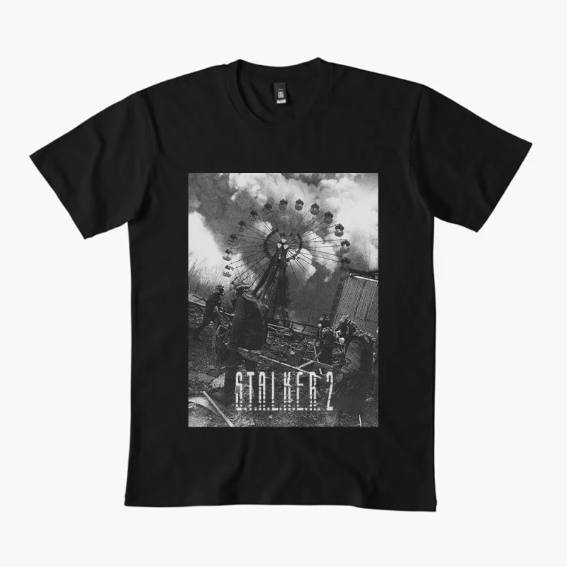 

S.T.A.L.K.E.R. 2 Shadow of chernobyl 0401 Danger exclusion zone gift t shirt Pripyat game Stalker Graphic Clothes All size Tops