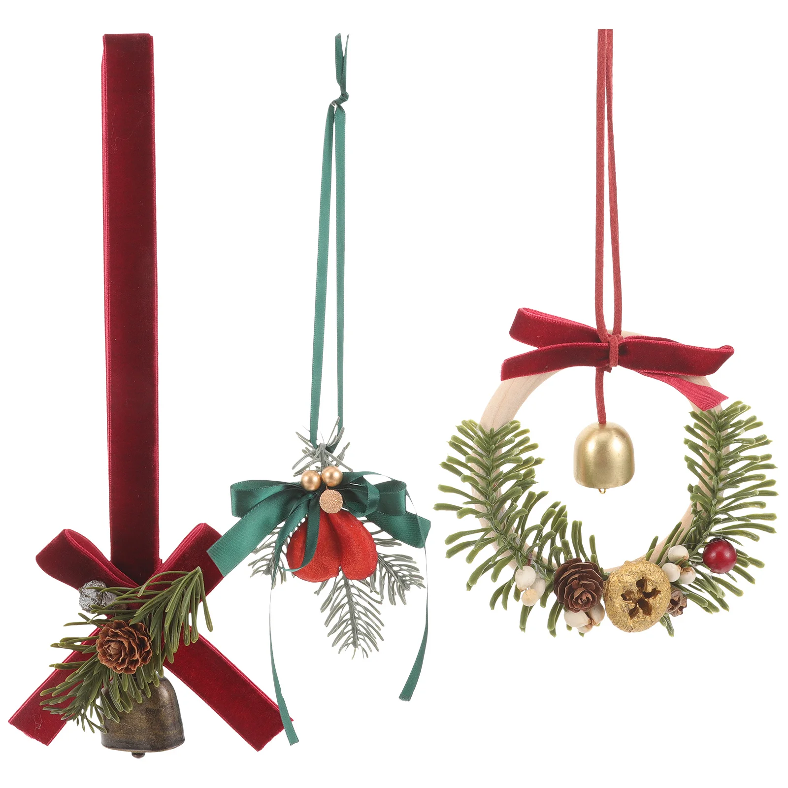 

3Pcs Christmas Hanging Ornament Xmas Pendant Car Door Xmas Tree Fireplace Decoration Holiday Decor Christmas Hanging Ornament